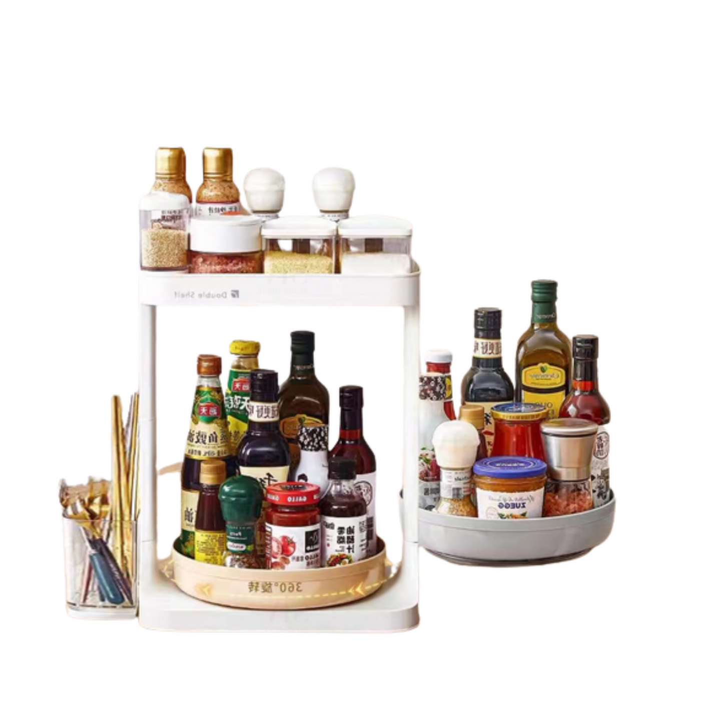 Rotating Spice Rack Condiments