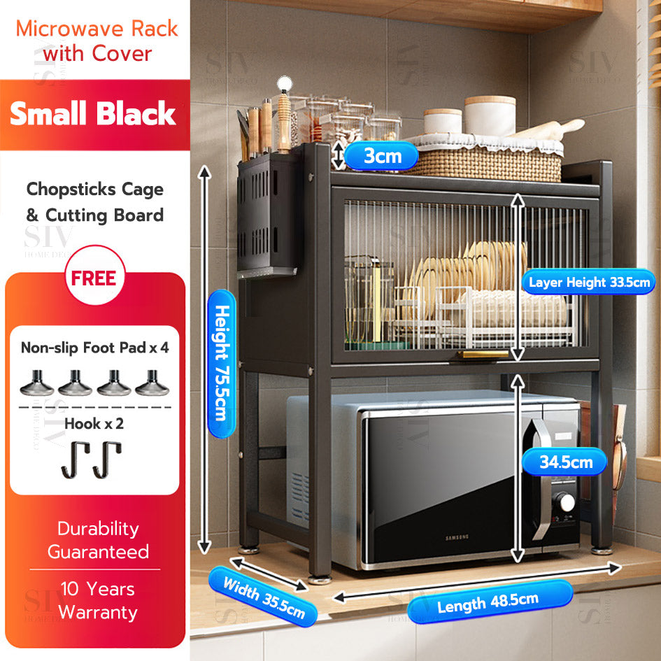 Adjustable Microwave Rack Oven
