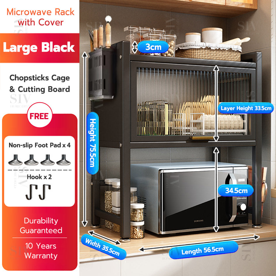 Adjustable Microwave Rack Oven