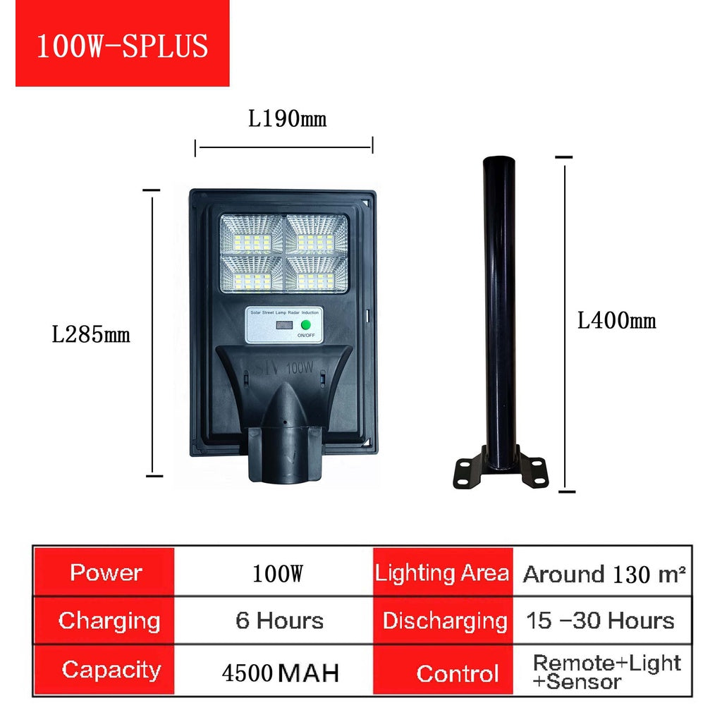 Solar Streetlights Integrated Design + Motion Sensor