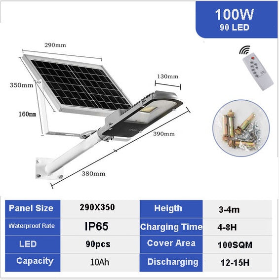 Solar Streetlights Integrated Design + Motion Sensor