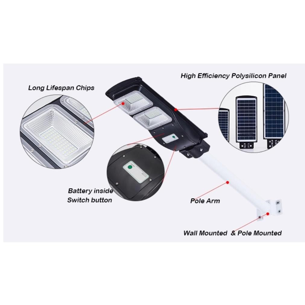 Solar Streetlights Integrated Design + Motion Sensor