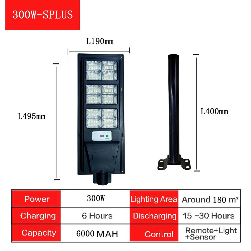 Solar Streetlights Integrated Design + Motion Sensor