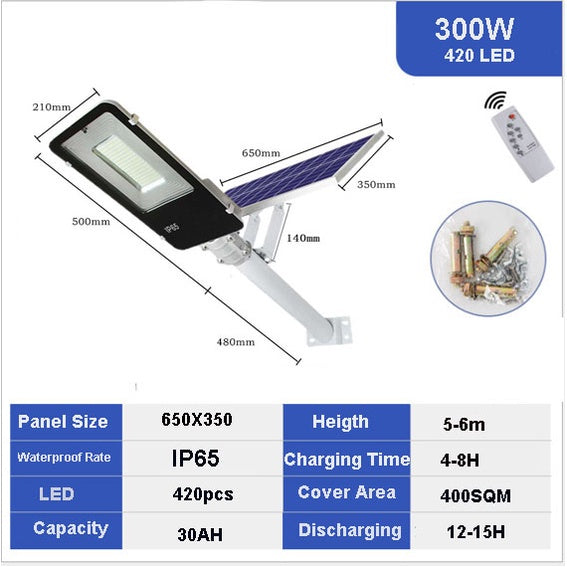 Solar Streetlights Integrated Design + Motion Sensor